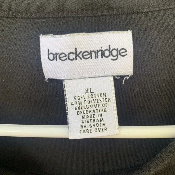 Breckenridge Christmas Tree Long Sleeve Top Holiday Crewneck XL - Picture 4 of 8